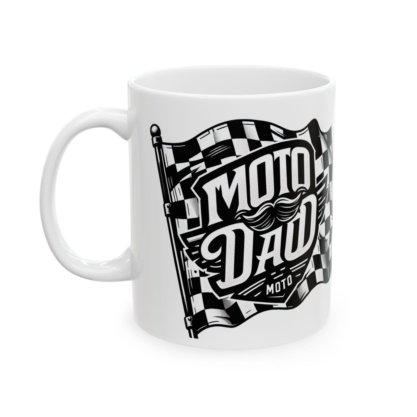 Moto Dad Ceramic Mug - 11oz & 15oz